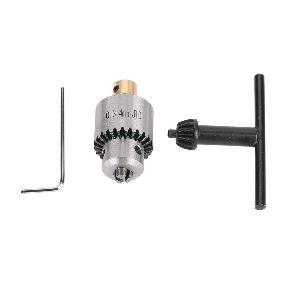 こたちゅ Micro 0.3-4mm JTO Taper Mounted Drill Chuck and Wrench with Chuck